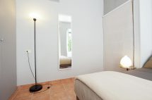 Shelf detail roller blind closed